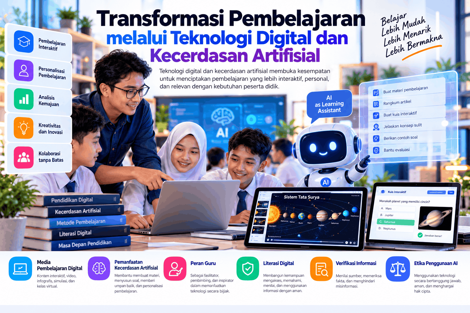 Transformasi Pembelajaran melalui Teknologi Digital dan Kecerdasan Artifisial