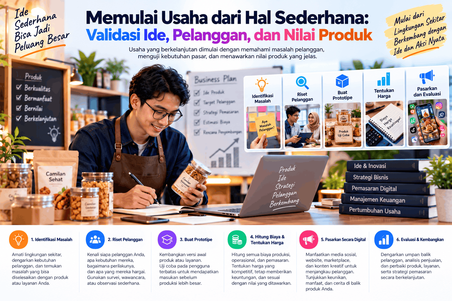 Memulai Usaha dari Hal Sederhana: Validasi Ide, Pelanggan, dan Nilai Produk