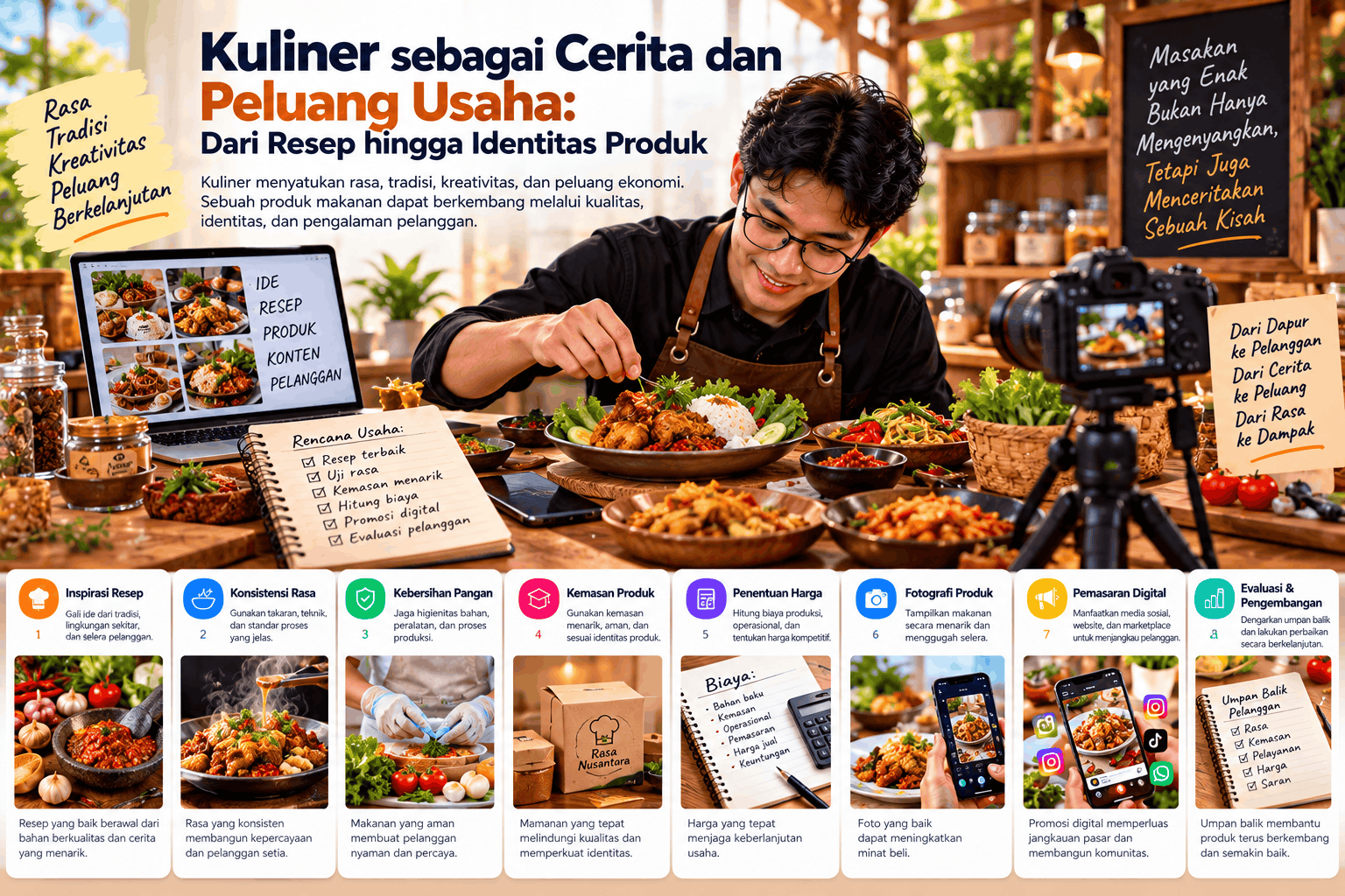 Kuliner sebagai Cerita dan Peluang Usaha: Dari Resep hingga Identitas Produk